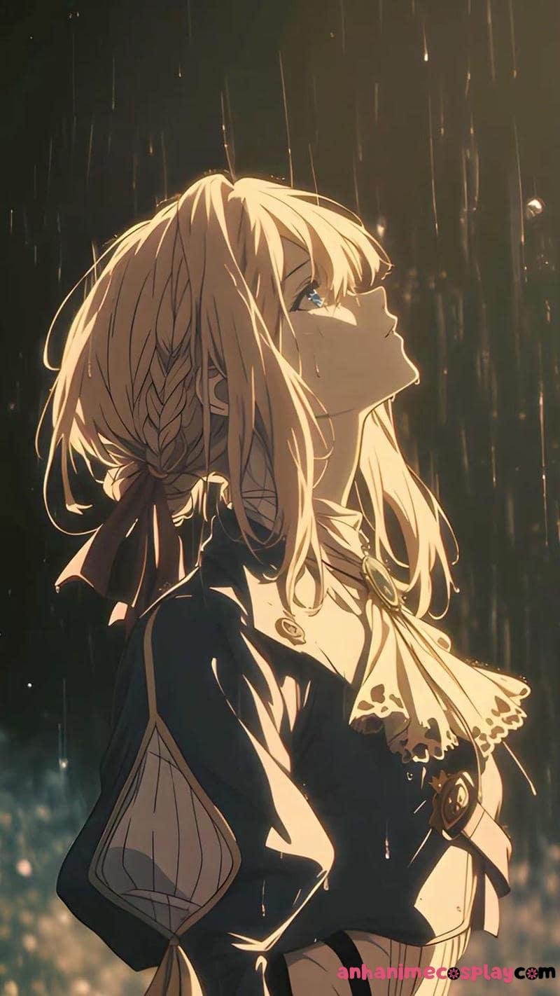 ảnh anime nữ buồn suy tư